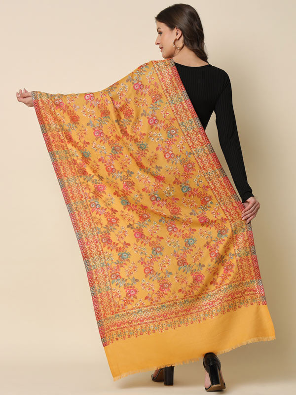 Women's Rangat Kaani Woven Design Stole (Size : 71X203 CM)