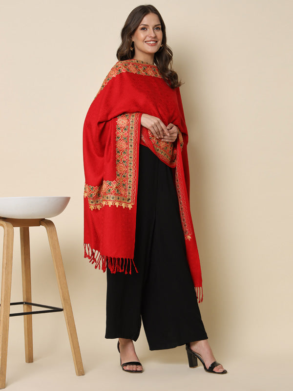 Women's Bahaar Embroidered Stole (Size 71X203 CM)