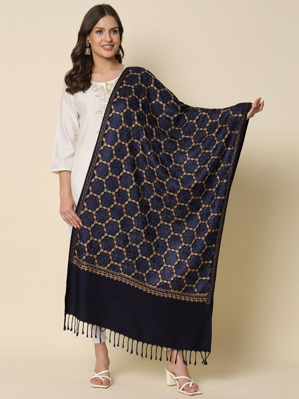 Women's Shalimaar Embroidered Stole (Size 71X203 CM)