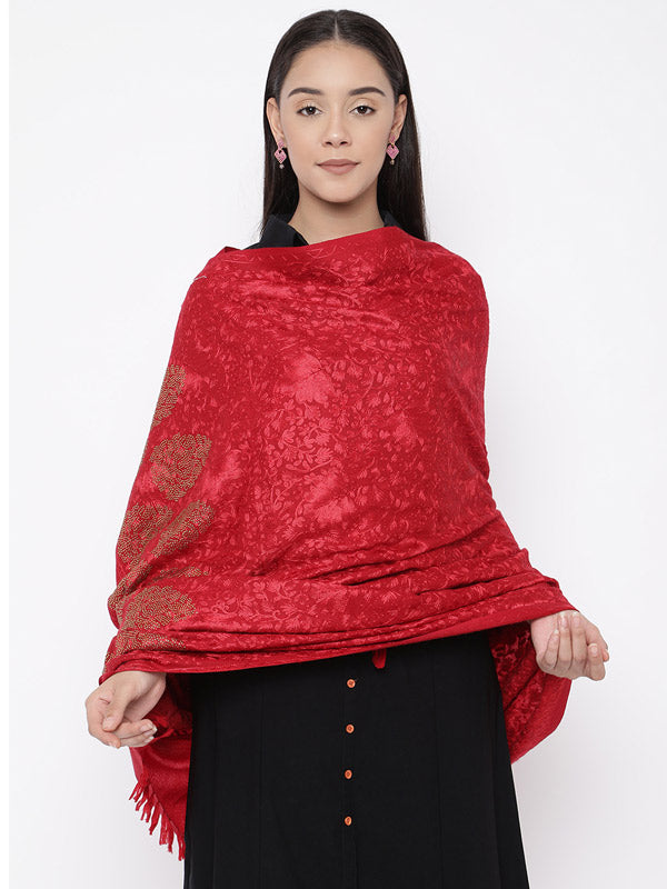 Women's Pure Wool Swarosvki Crystal Shawl (Size : 101X203 CM)