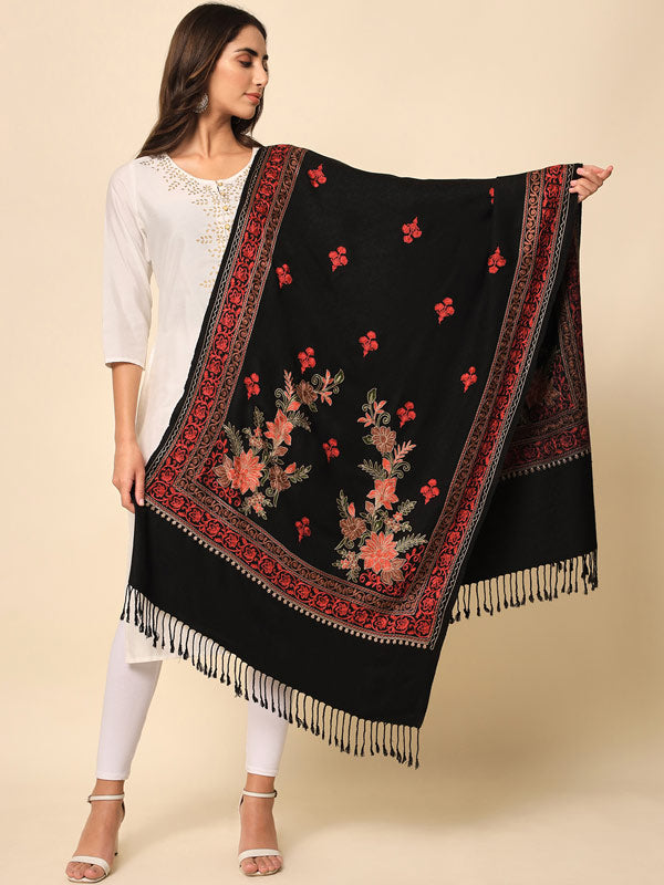 Women’s Dilbar Aari Embroidered Stole (Size 71X203 CM)