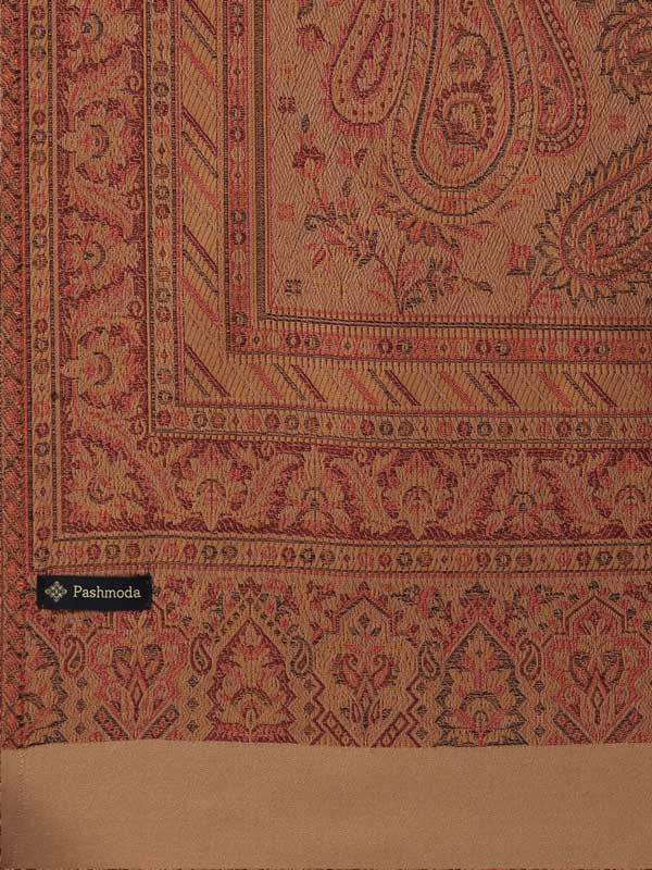 Women's Kashmiri Royal Paisley Design Jamawar Shawl (Size: 101 X 203 Cms)