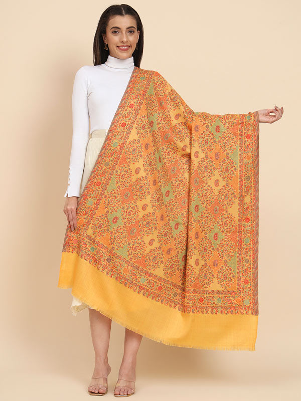 Women’s Nashaat Melange Kaani Wool Shawl (Size 101X203 CM)