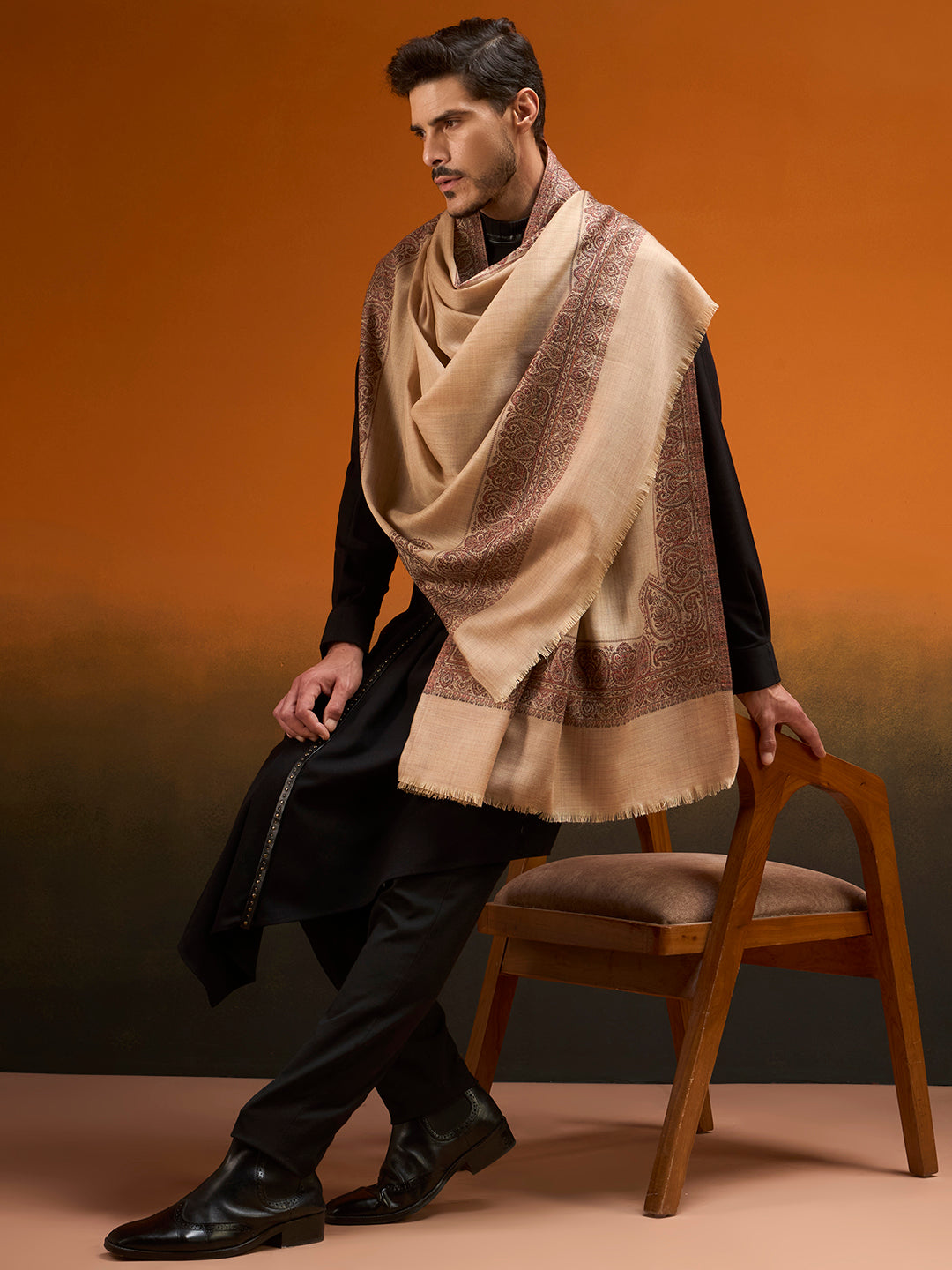 Men Naqsh Jamawar Shawl