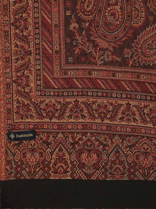 Women's Kashmiri Royal Paisley Design Jamawar Shawl (Size: 101 X 203 Cms)