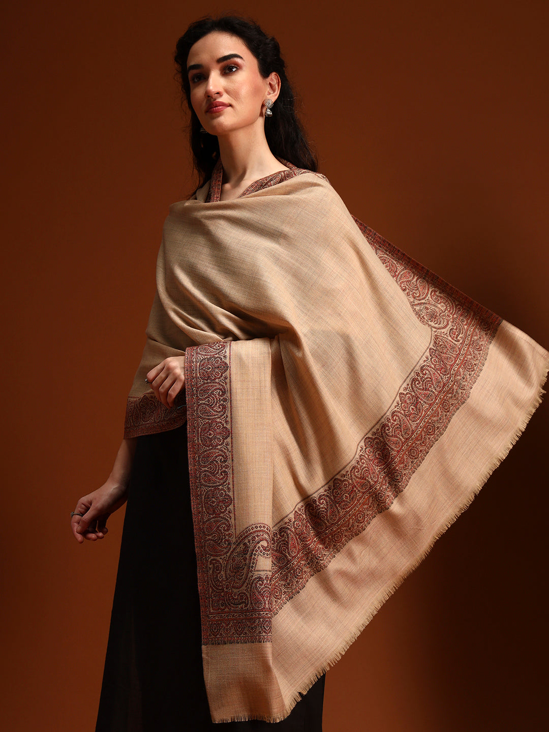 Women Naqsh Kashmiri Jamawar Woven Shawl