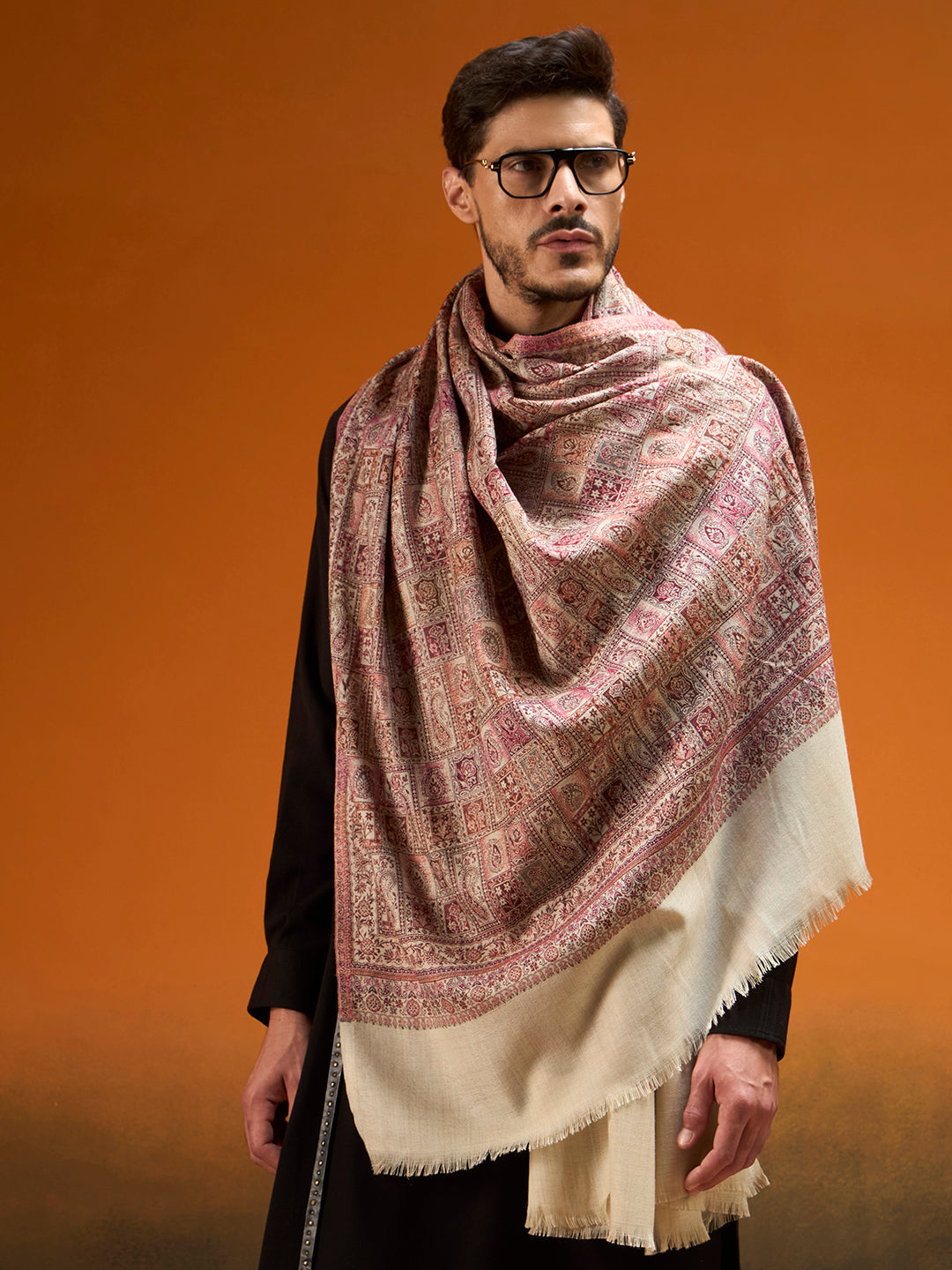 Men Regal Tapestry Jamawar Shawl