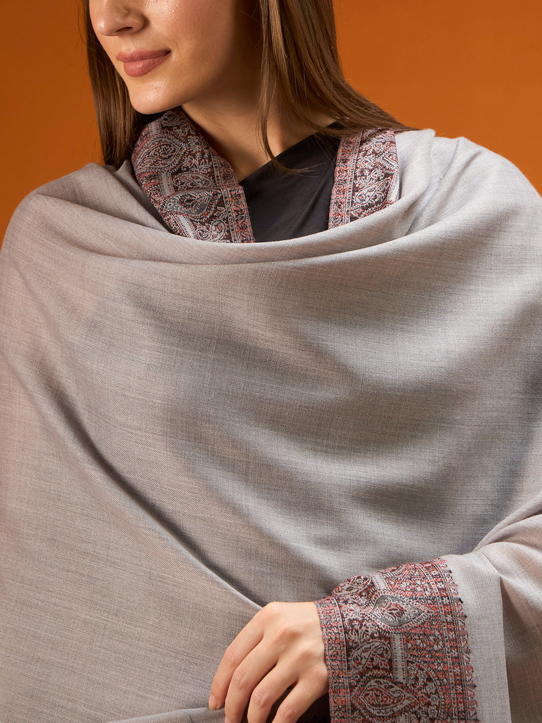Women Shikoh Kashmiri Jamawar Woven Shawl