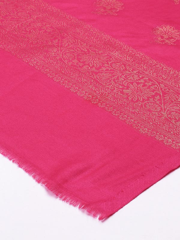 Women's Noor Kaani Stole with Silky Zari Weave (Size 75X203 CM)