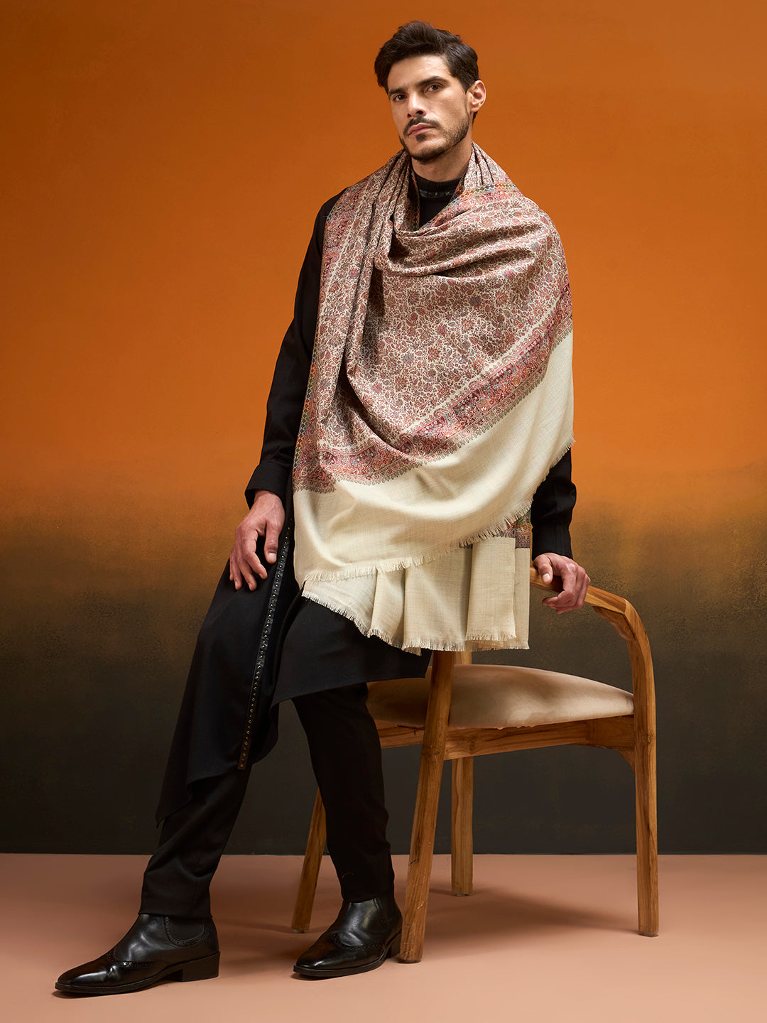 Men Fleur Royale Jamawar Shawl