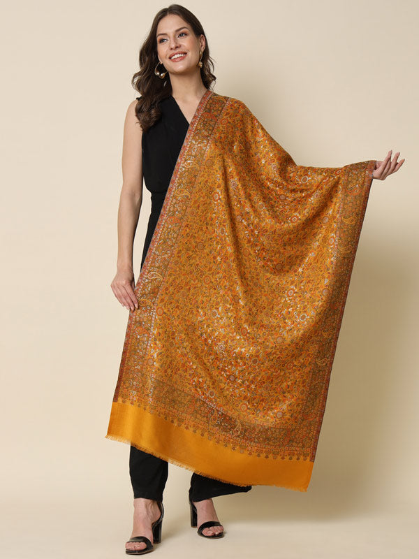 Women's khushnuma Zari Work Woven Design Stole (Size 71X203 CM)