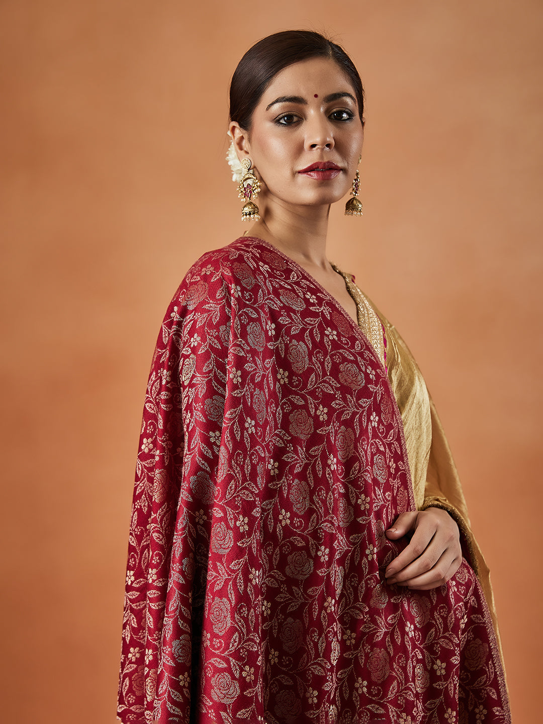 Pashmoda Women Rukhsaar Kaani Stole (Size : 71X203 CM)