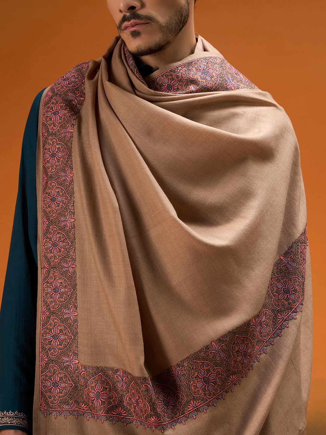 Men Nafāsat Sozni Embroidered Shawl