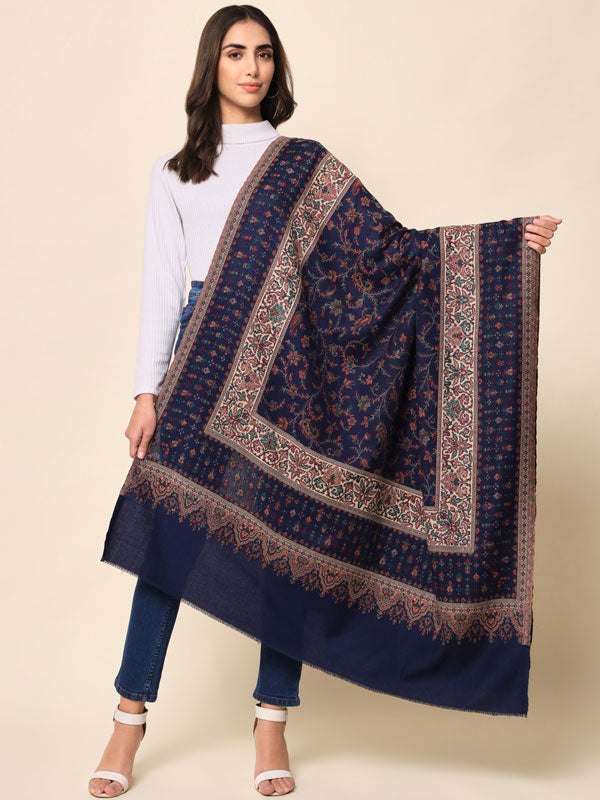 Women Woven Design Jamawar Shawl (Size 101X203 CM)