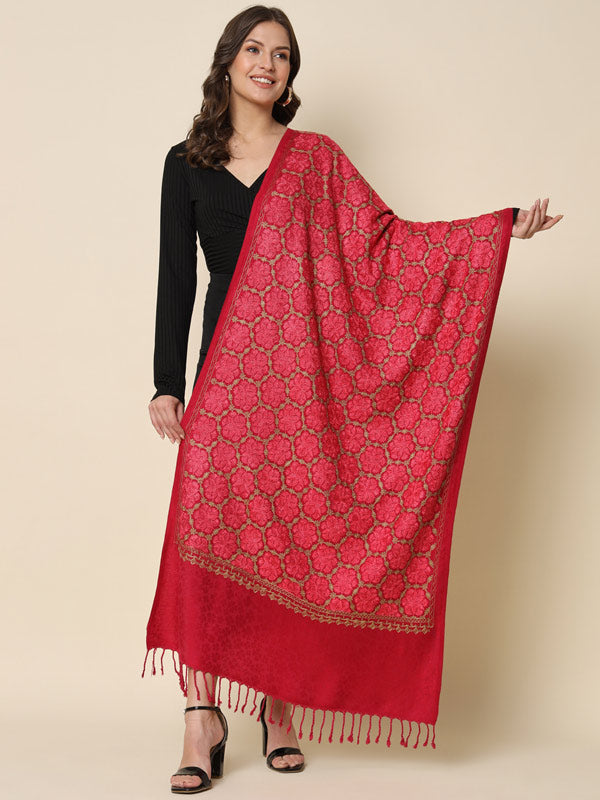 Women's Shalimaar Embroidered Stole (Size 71X203 CM)