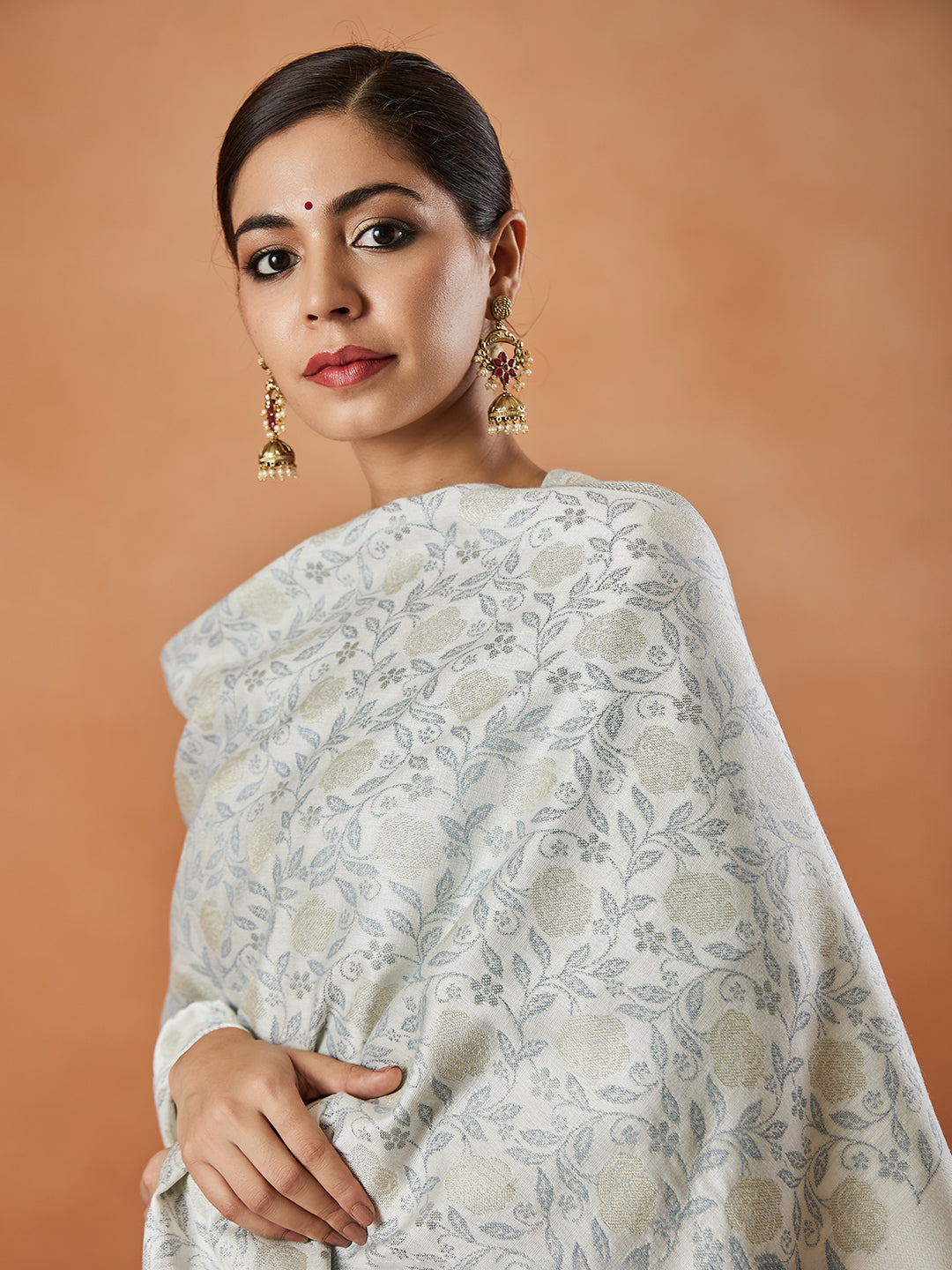 Pashmoda Women Rukhsaar Kaani Stole (Size : 71X203 CM)