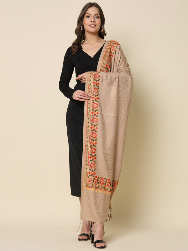 Women's Bahaar Embroidered Stole (Size 71X203 CM)