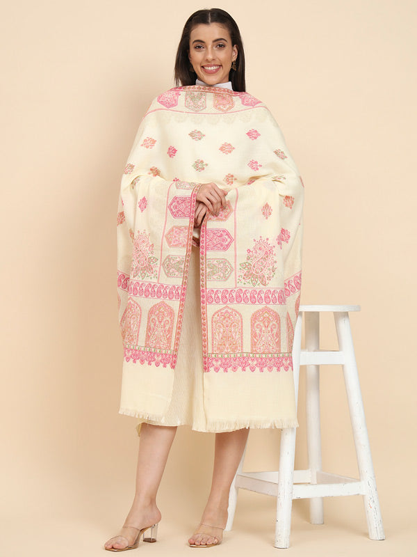 Women Dilbar Kaani Wool Shawl (Size 101X203 CM)