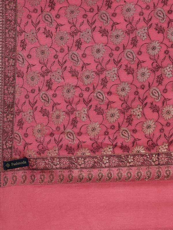 Women's Shahkaar Kaani Stole with Silky Zari Weave, (Size 72X208 CM)