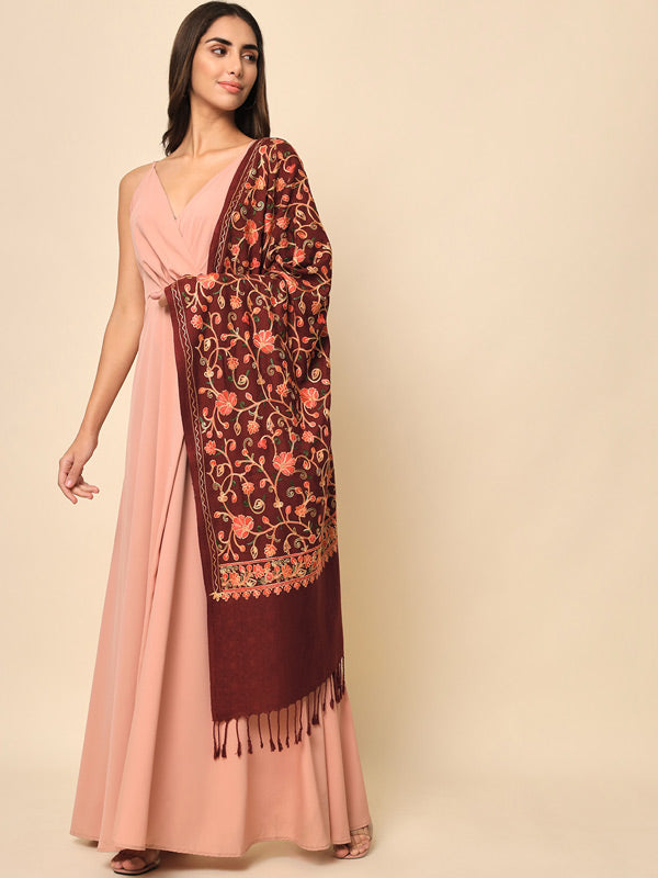 Women Khushnuma Embroidered Stole (Size 71X203 CM)