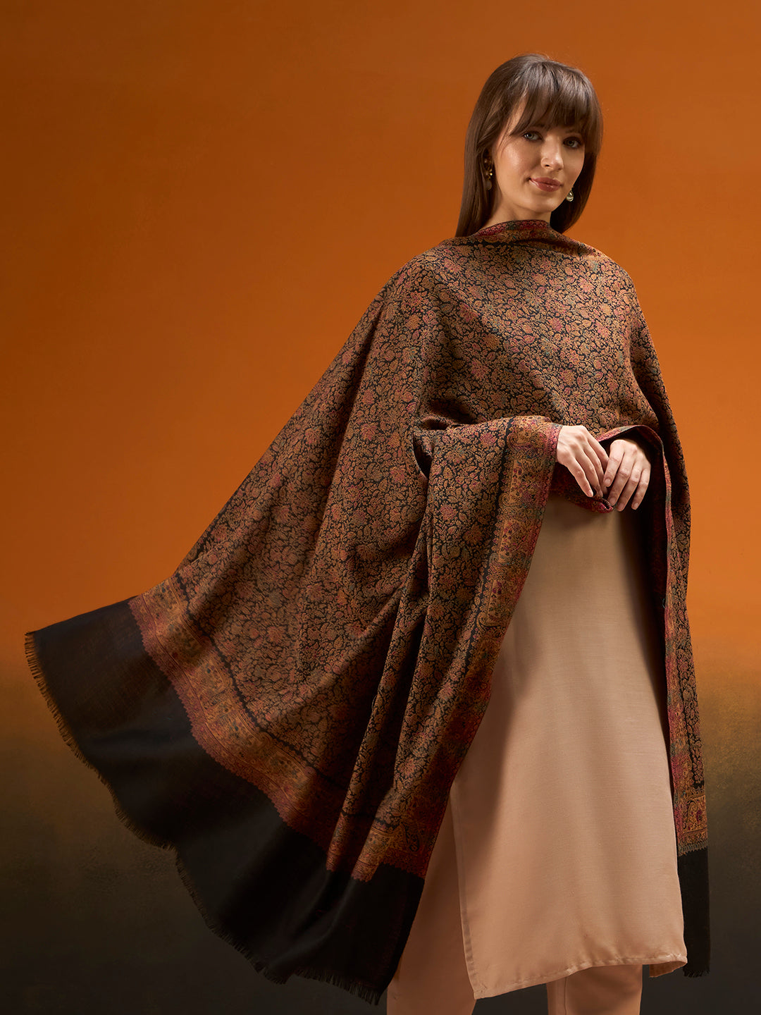 Women Fleur Royale Kashmiri Jamawar Woven Shawl