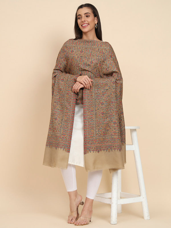 Women Gul-e-meher Kaani Wool Shawl (Size 101X203 CM)