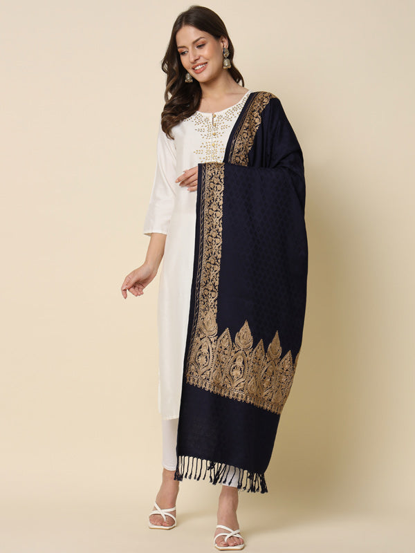 Women's Zarbaft Embroidered Stole (Size 71X203 CM)