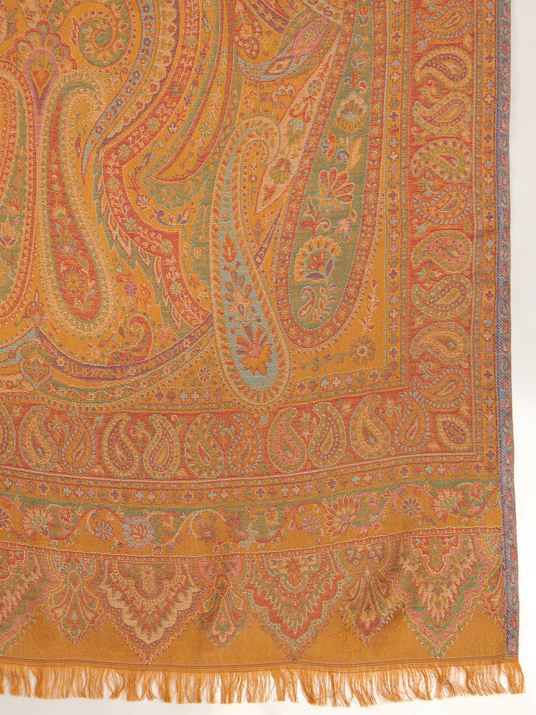 Pashmoda Women  Grand Paisley Kaani Wool Blend Kashmiri Shawl, Stole, Scarf | Luxury Pashmina Jamawar Soft Warm Evening Wrap (Size 40X80 inches )