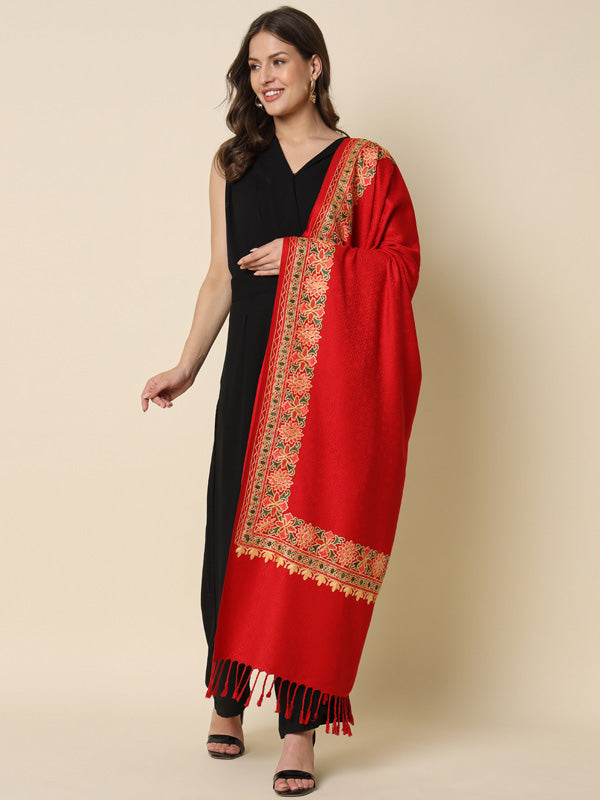 Women's Bahaar Embroidered Stole (Size 71X203 CM)