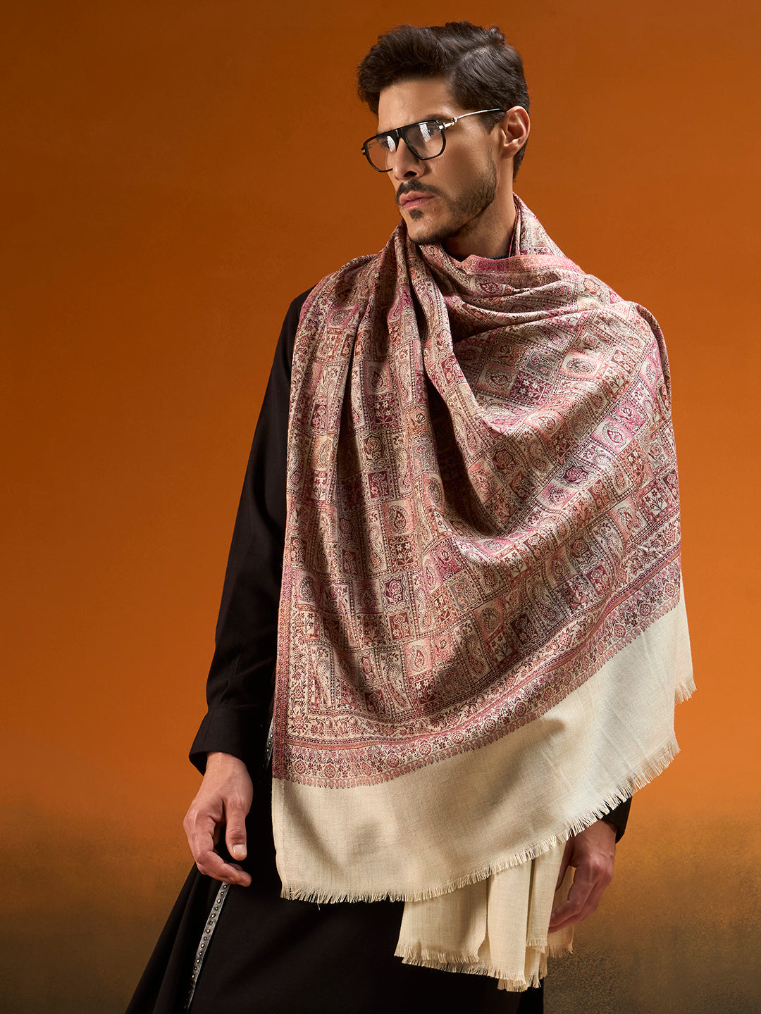 Men Regal Tapestry Jamawar Shawl