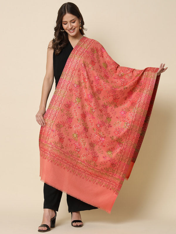 Women's Rangat Kaani Woven Design Stole (Size : 71X203 CM)