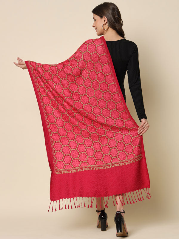 Women's Shalimaar Embroidered Stole (Size 71X203 CM)