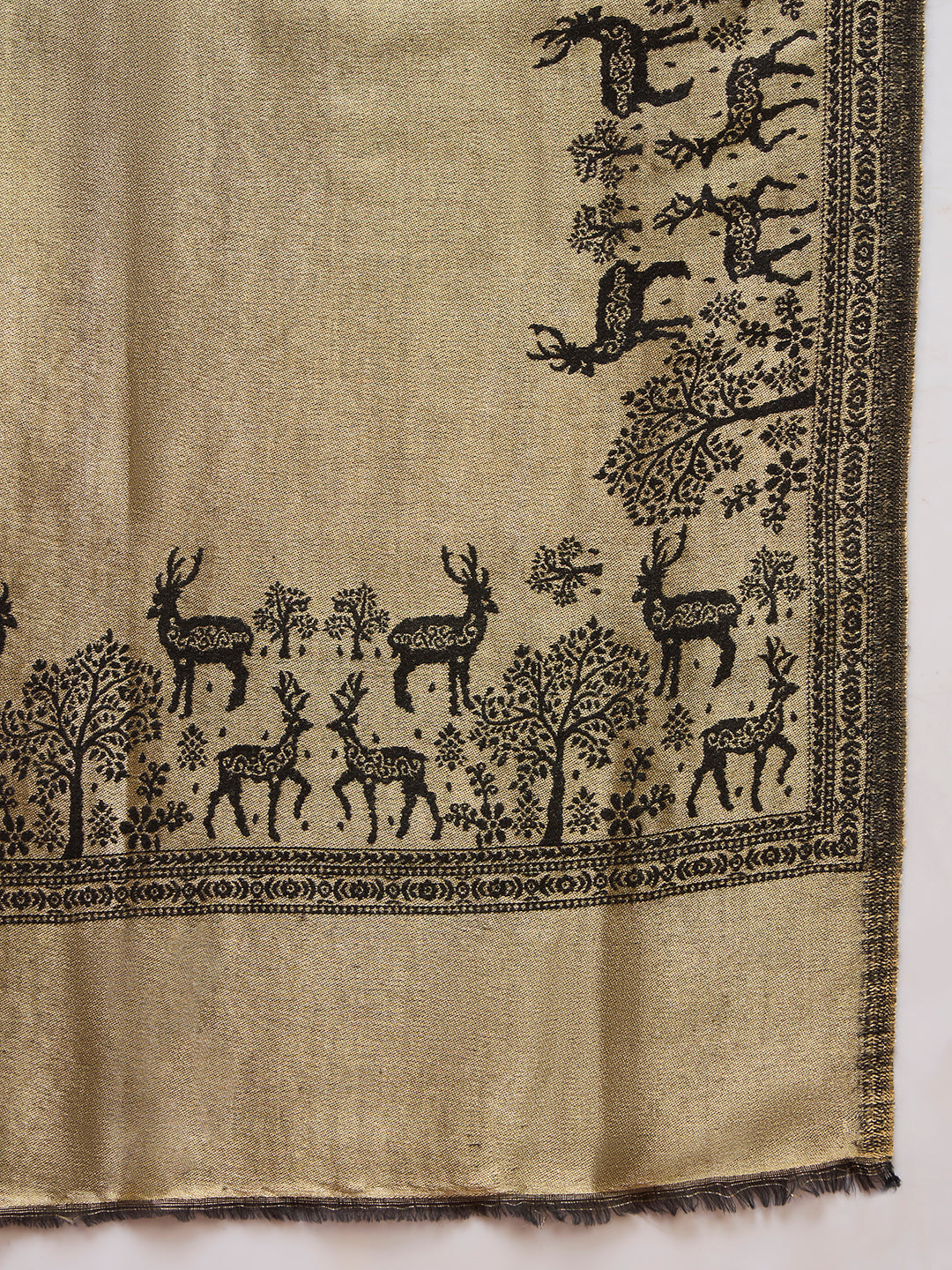 Men Shahi Caravan Reversible Zari Stole
