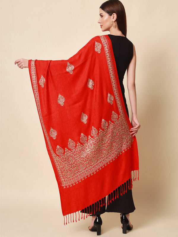 Women's Shalimaar Kashmiri Aari Embroidery Stole (Size: 71X203 CM)