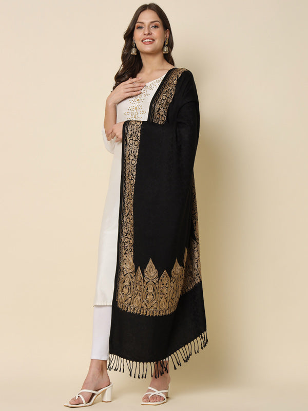 Women's Zarbaft Embroidered Stole (Size 71X203 CM)