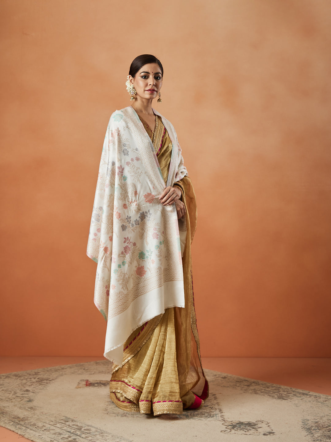 Pashmoda Women Nayab Kaani Stole (Size:  71X203 CM)