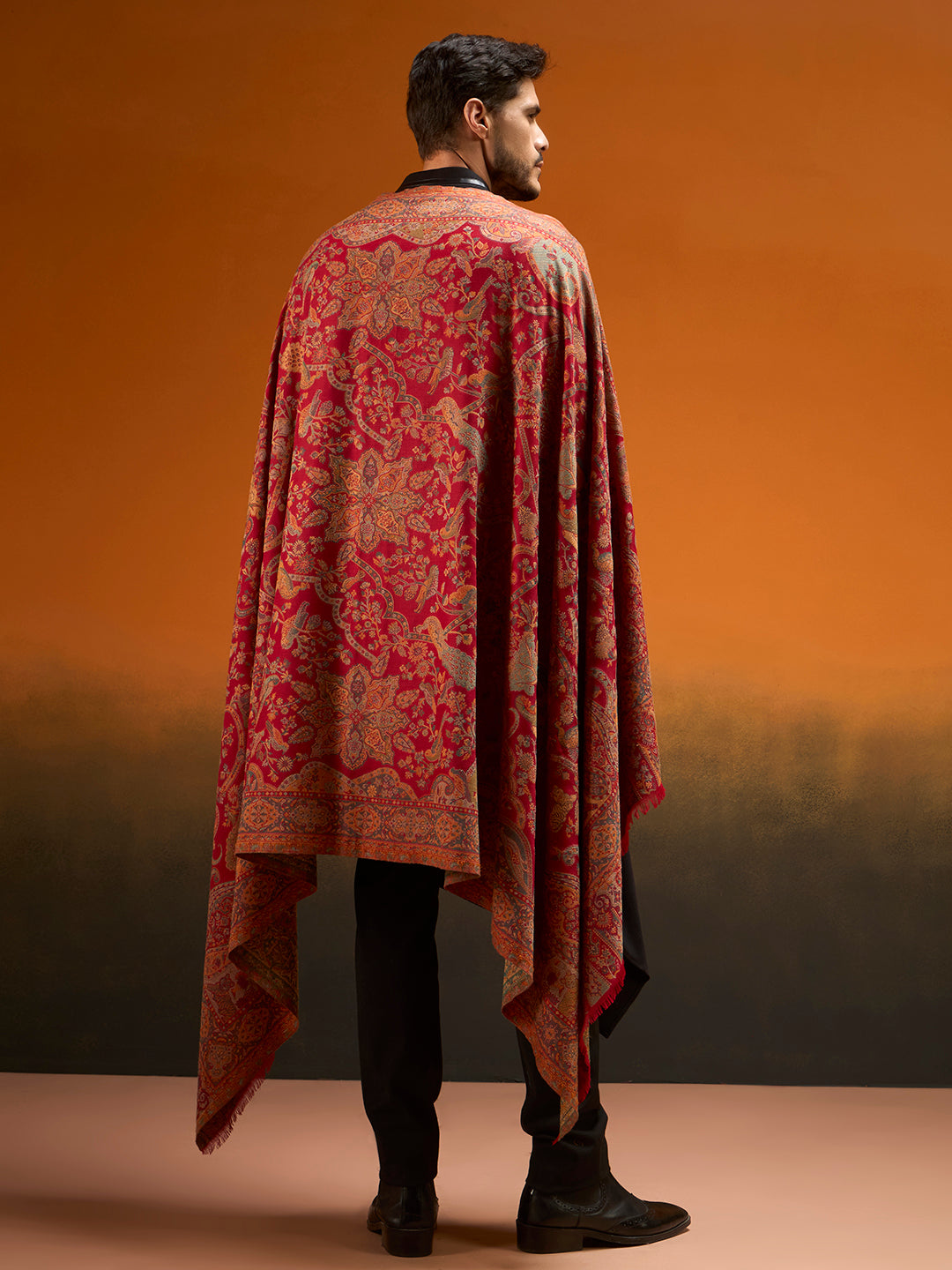 Men Royal gulistan Shawl Fine Wool Kaani Shawl