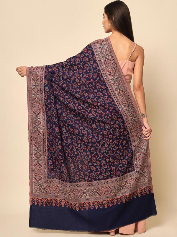 Women Khwabida Woven Design Jamawar Shawl (Size 101X203 CM)