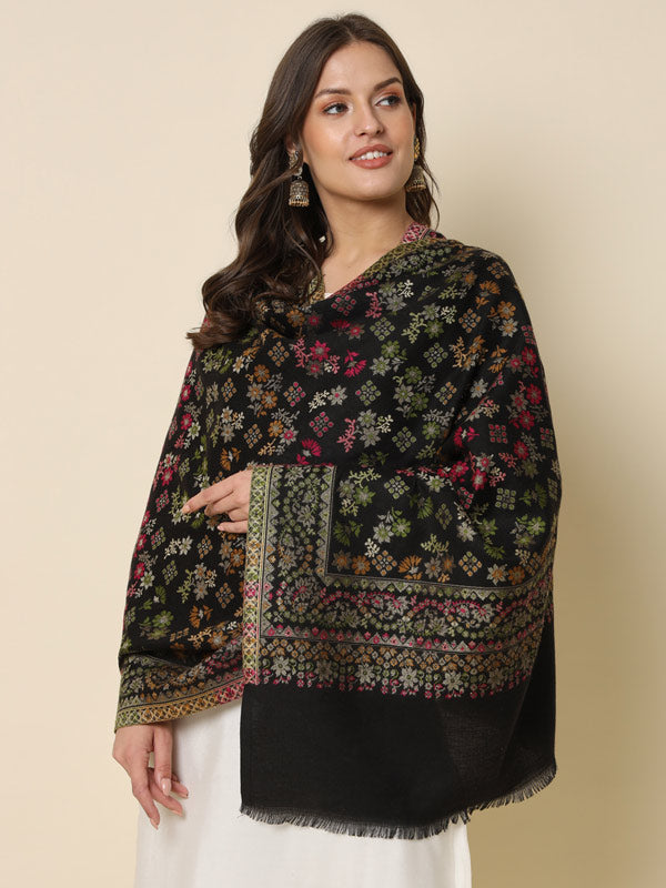Pashmoda Women's Kaani Woven Design Stole (Size : 71X203 CM)