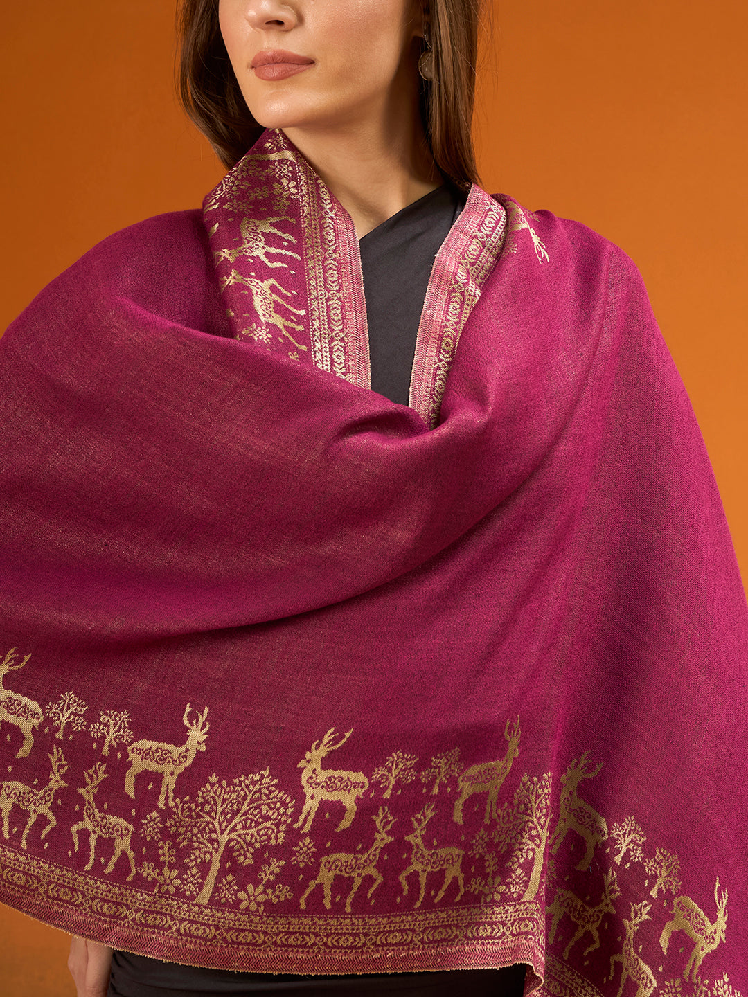 Women Shahi Caravan Zari Stole