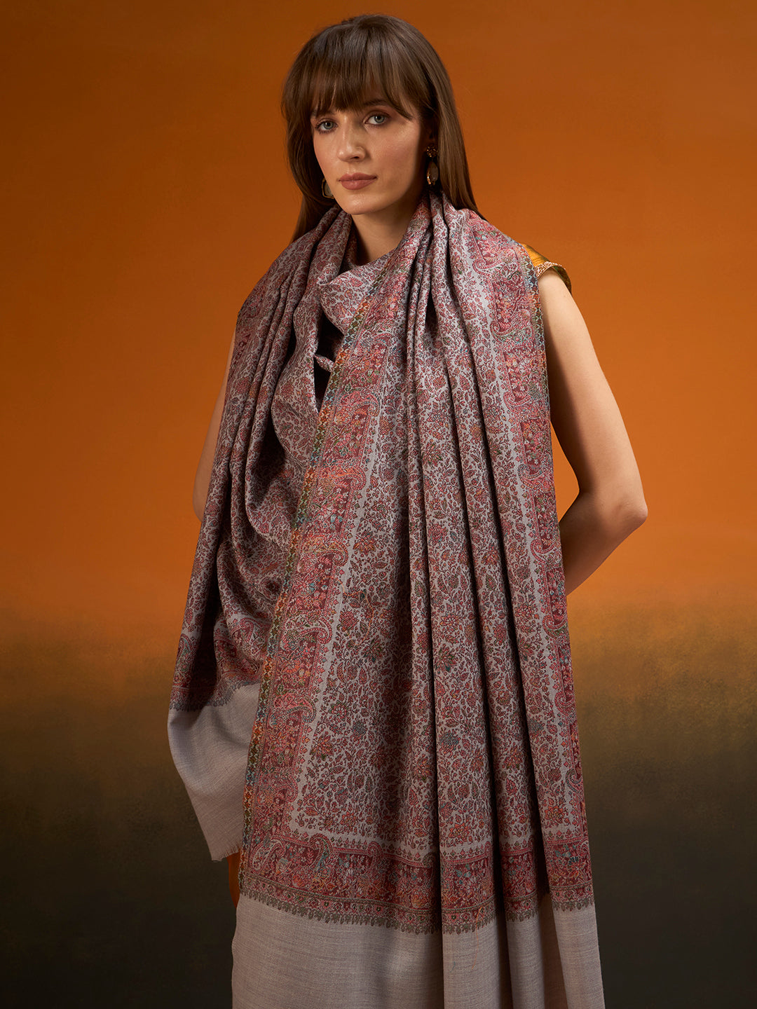 Women Fleur Royale Kashmiri Jamawar Woven Shawl