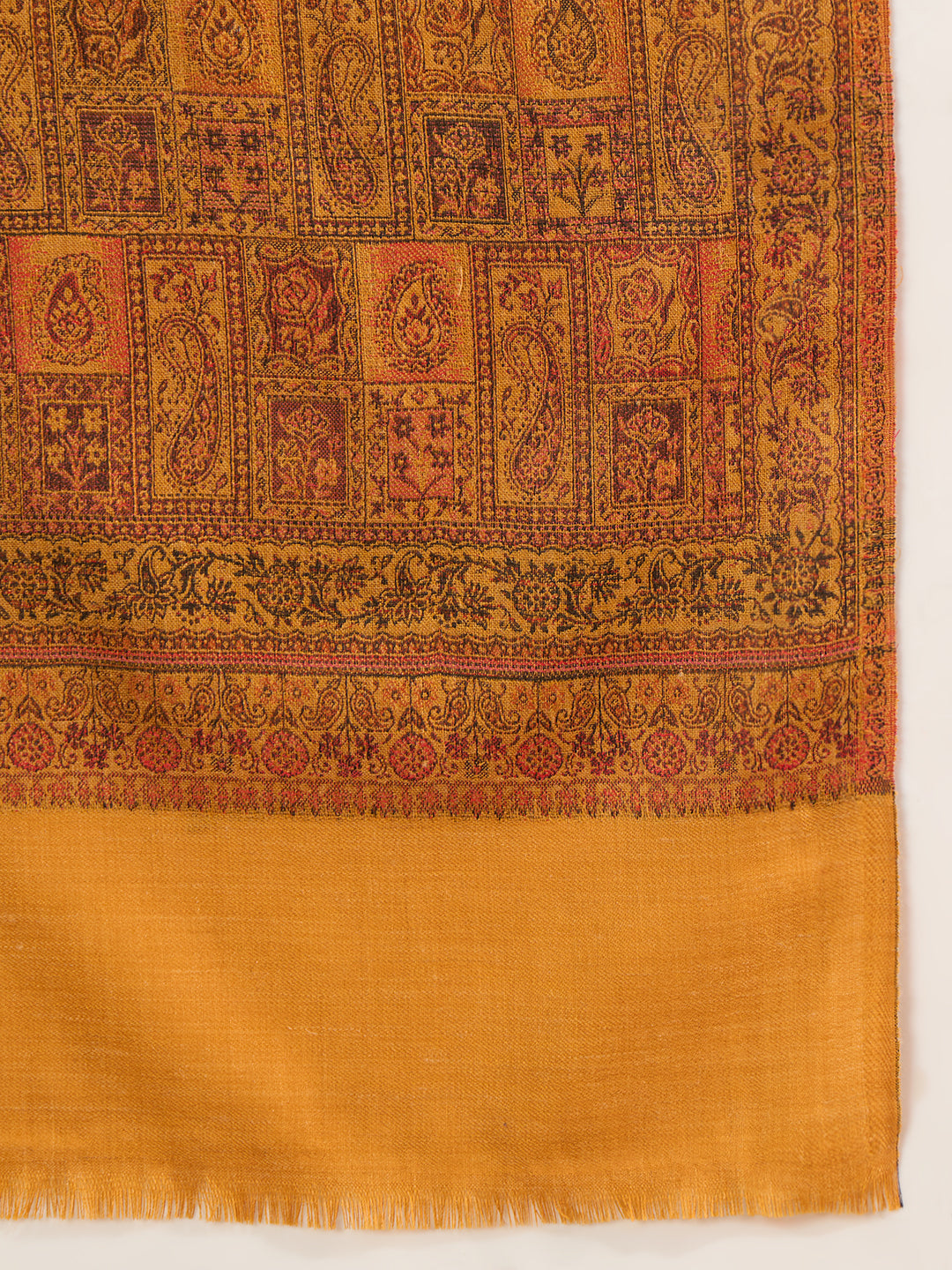 Women Regal Tapestry Kashmiri Jamawar Woven Shawl
