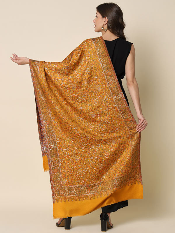 Women's khushnuma Zari Work Woven Design Stole (Size 71X203 CM)