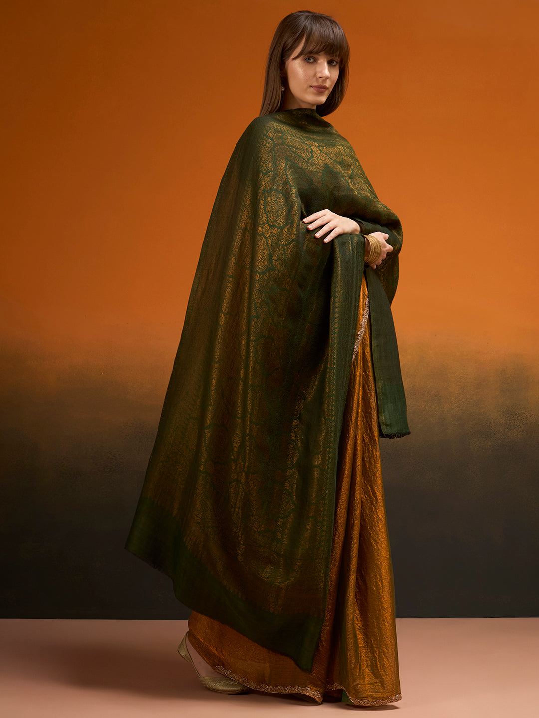 Women Imperial trellis Zari Stole