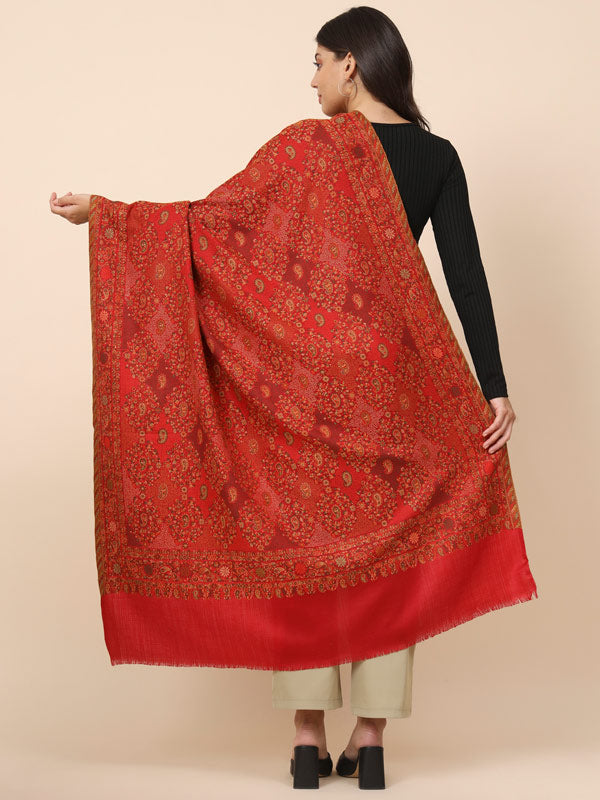 Women’s Nashaat Melange Kaani Wool Shawl (Size 101X203 CM)