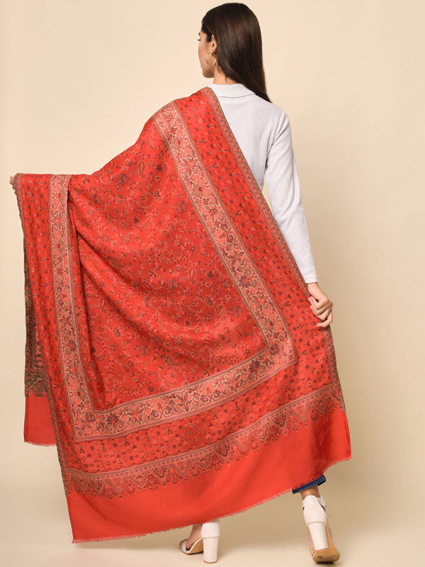 Women Khwaab Woven Design Jamawar Shawl (Size 101X203 CM)