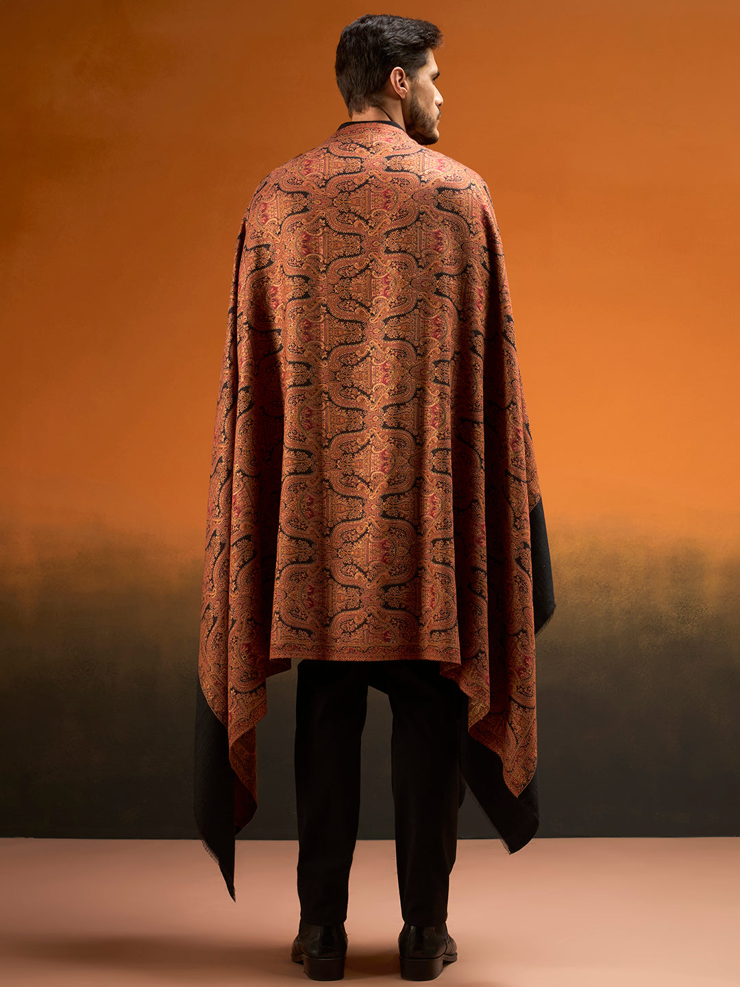 Men Gulnaar Royale Reversible Kaani Zari Shawl