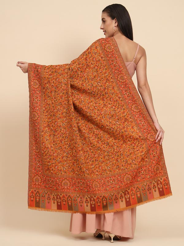 Women Dastaan Woven Design Jamawar Shawl (Size 101X203 CM)