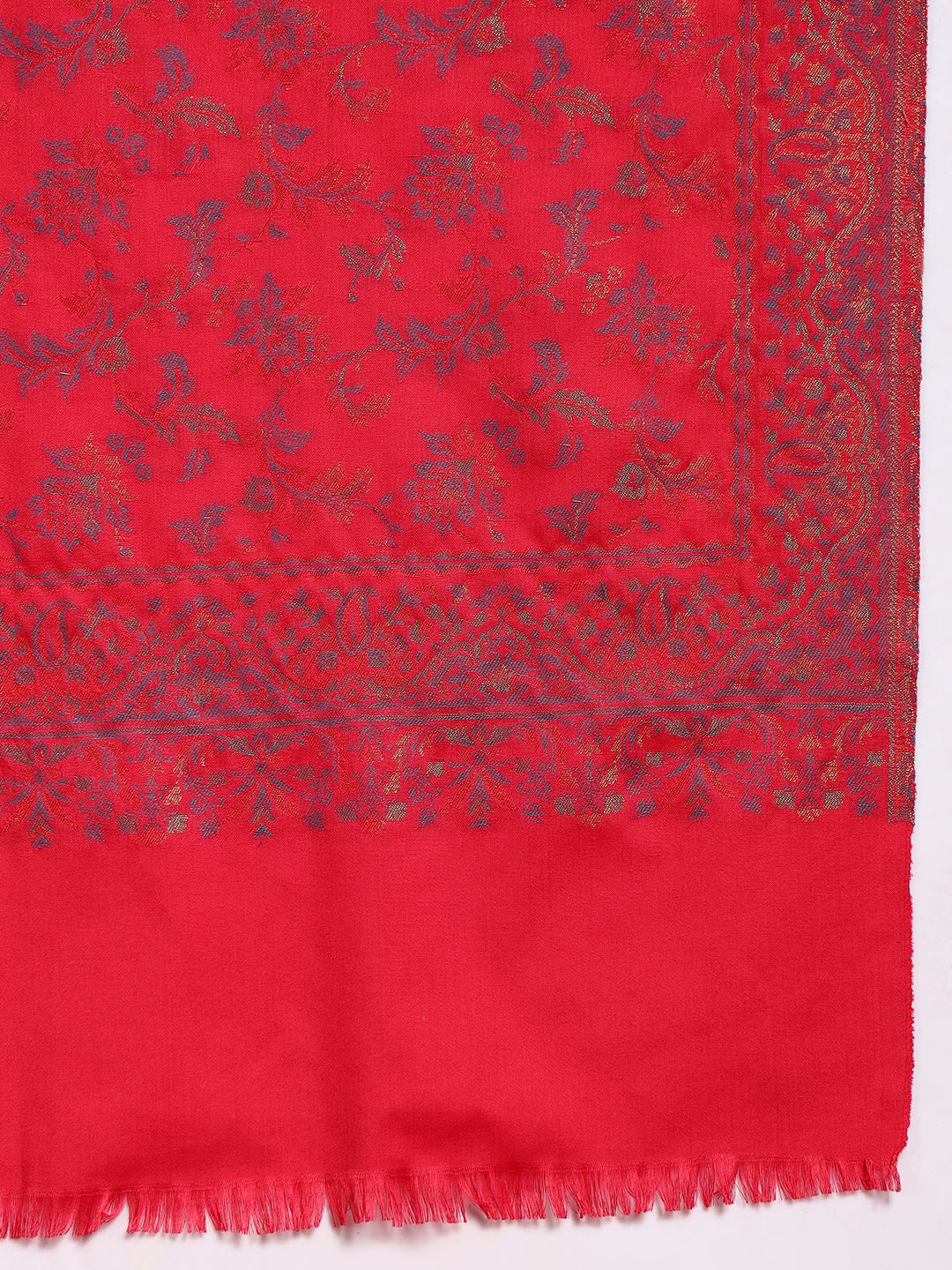Pashmoda Women Nazrana Kashmiri Jamawar Woven Shawl (Size: 101X203 CM)