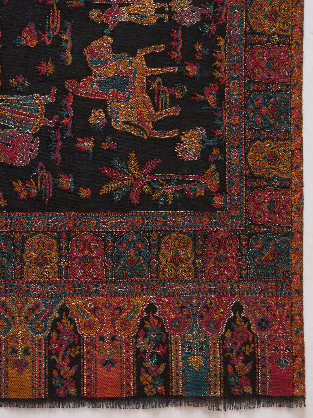 Men Gulrukh Reversible Kaani Zari Shawl